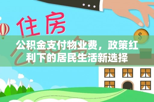 屯门公积金支付物业费，政策红利下的居民生活新选择
